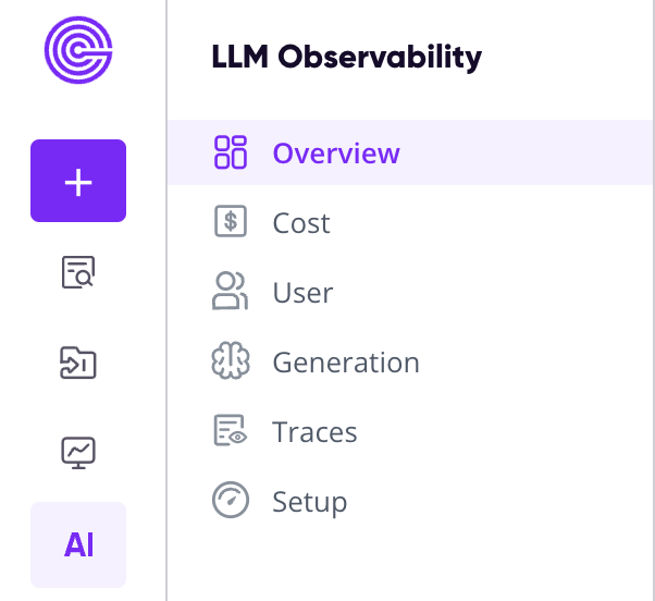 AI Tab is Available Right from Web Dashboard