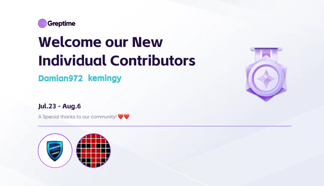 （Figure 1: New Contributors of GreptimeDB）