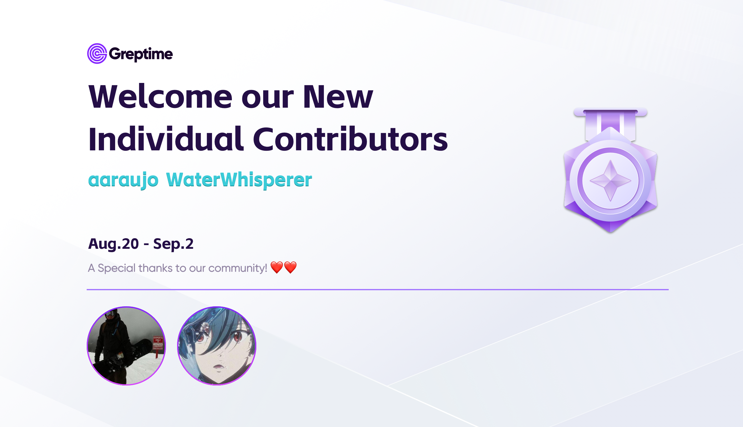 （Figure 1: New Contributors of GreptimeDB）