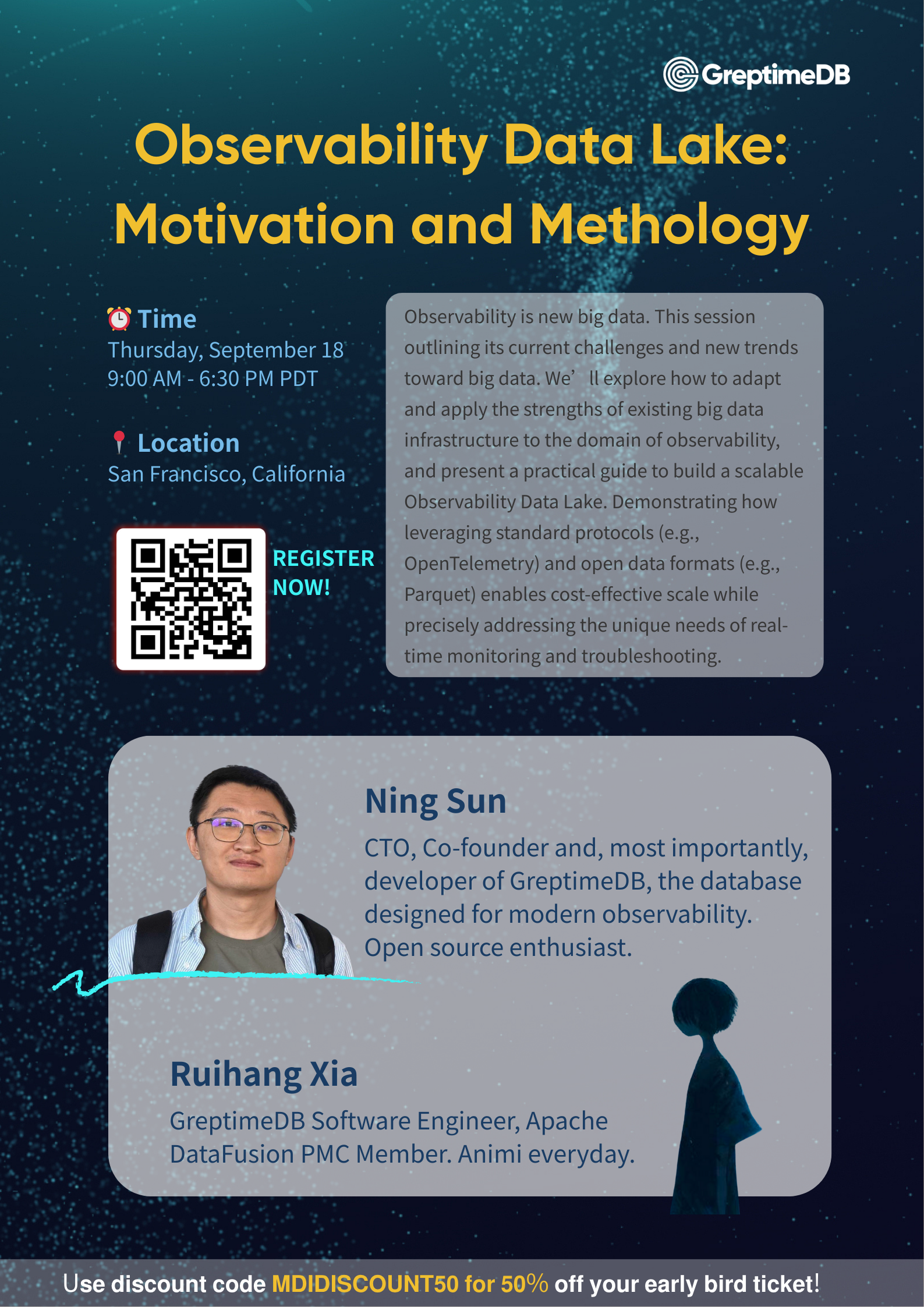 Figure 1: GreptimeDB Talk Introduction