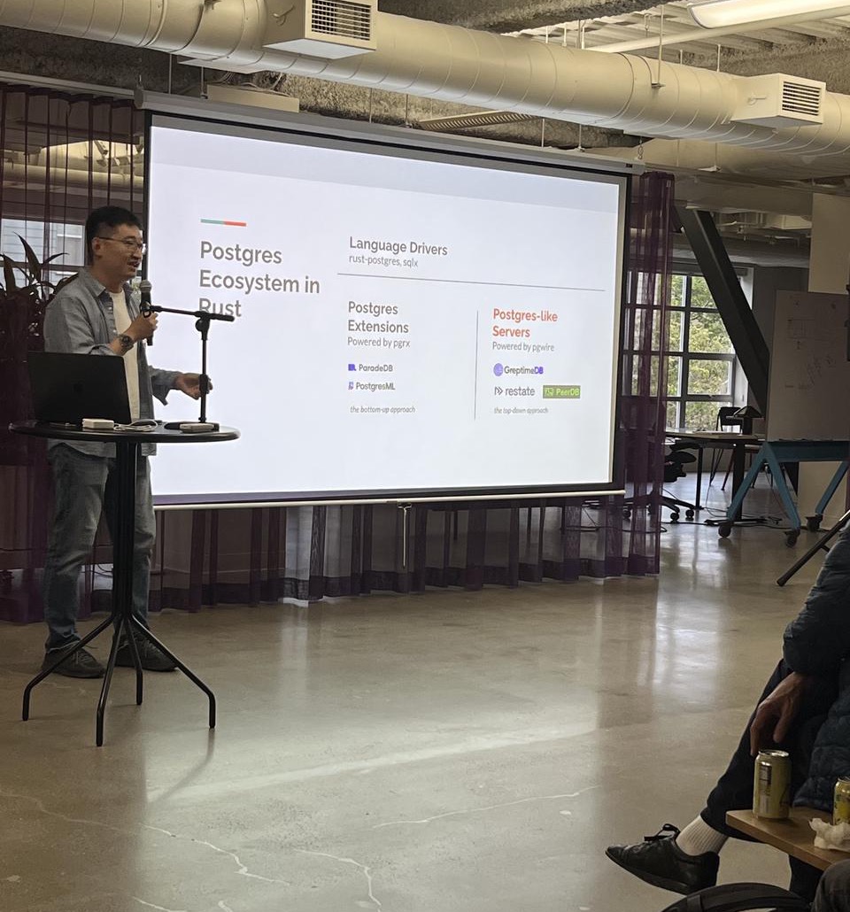 Postgres Ecosystem in Rust — presentation by Ning Sun